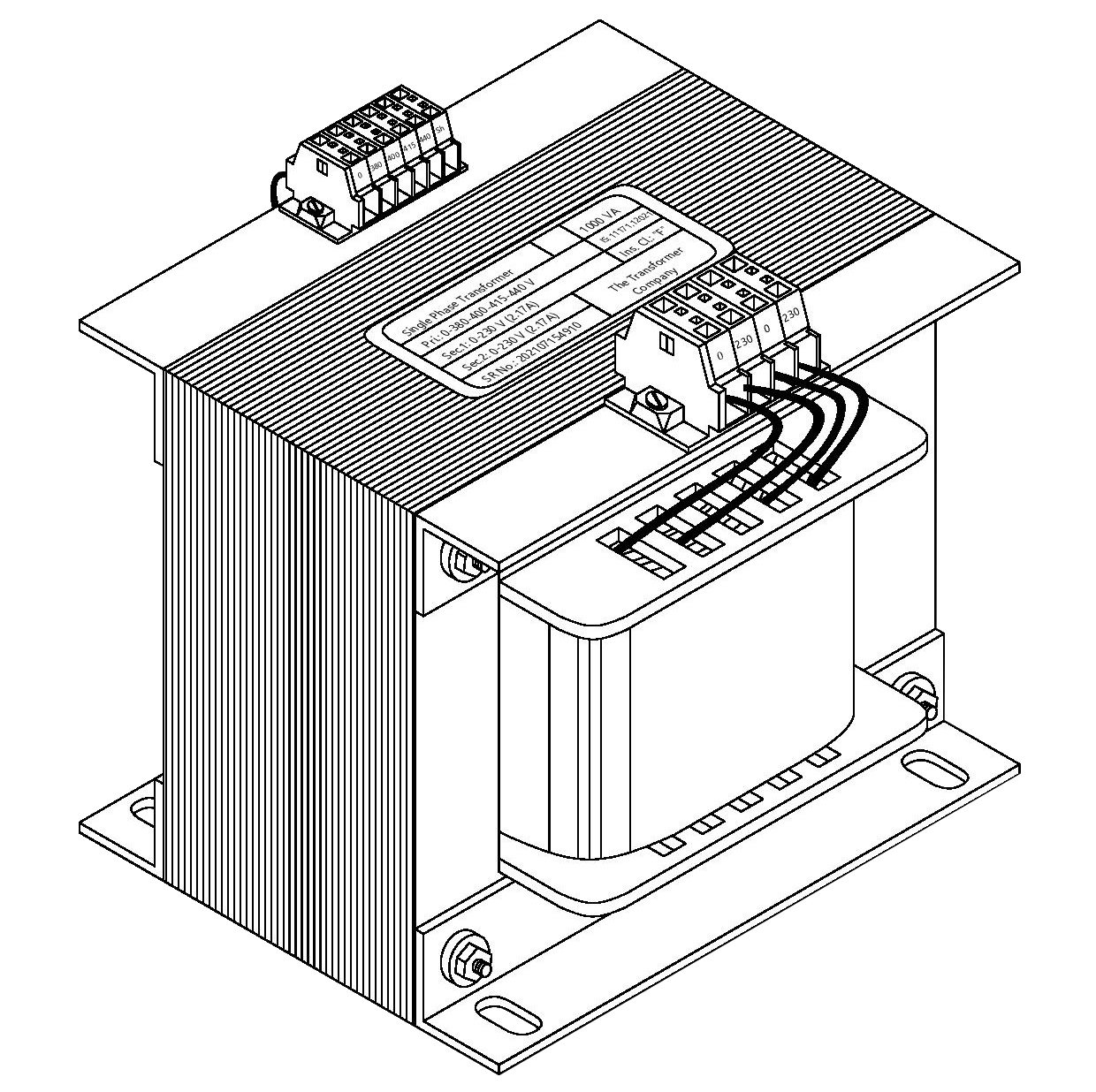 5. Singal Phase Tran -1000 VA